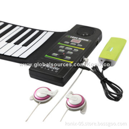 88 keys digital roll piano with piano accessories such as power bank, USB cable, specification